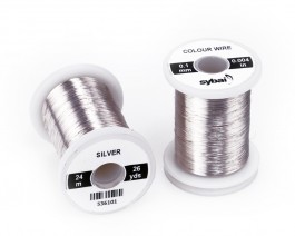 Colour Wire, 0.1 mm, Silver